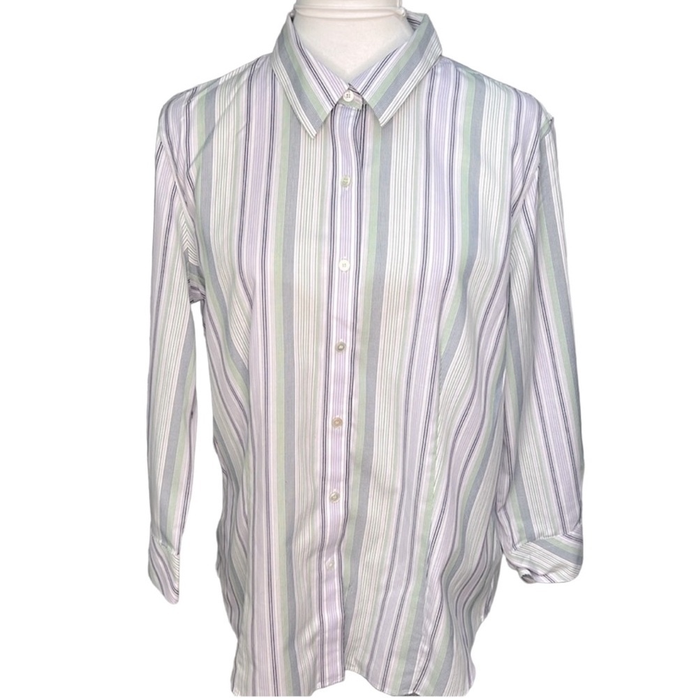 Talbots Wrinkle Resistant Button Down Blouse - image 1
